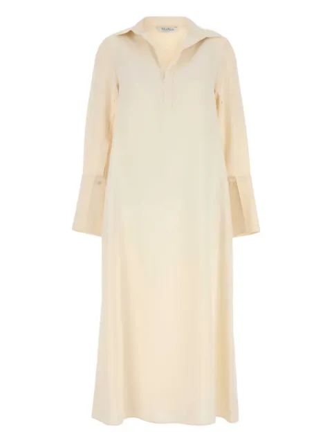 Max Mara Ossola spread-collar dress Neutrals 2521226018600