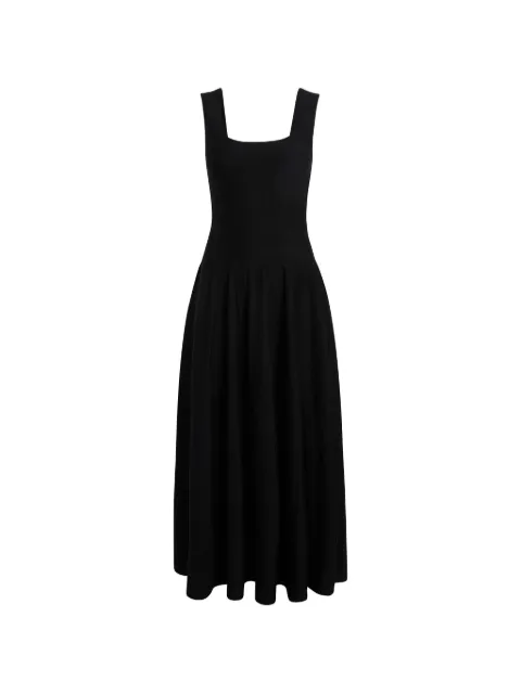 KHAITE Jodie sleeveless square-neck dress Black 9926511200