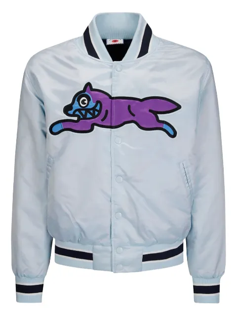 ICECREAM Running Dog satin bomber jacket Blue IC25203
