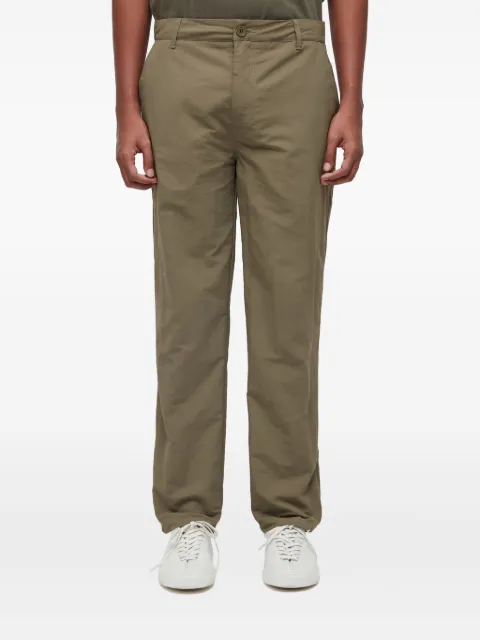 Osklen straight-leg tailored trousers Green 74059