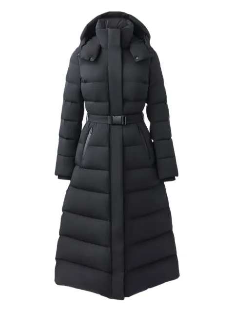 Mackage Calina-City hooded belted puffer coat Black P002566