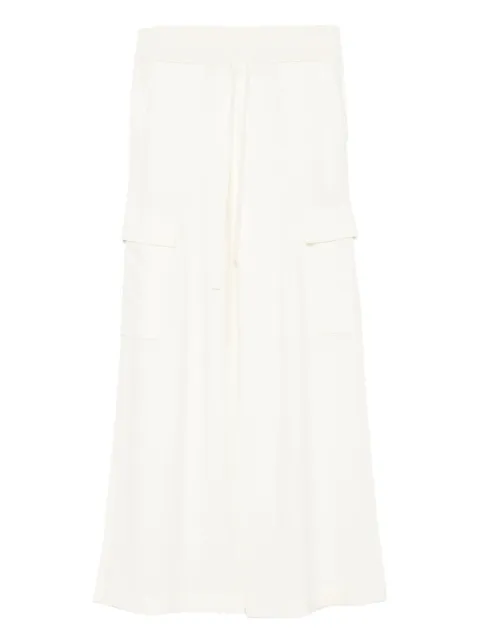 P.A.R.O.S.H. drawstring pocket trousers White D570608LIME25