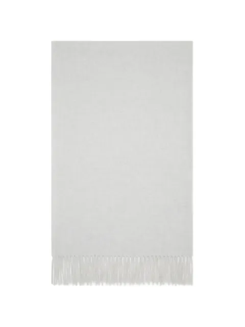 Brunello Cucinelli fringe cashmere scarf Grey MSCDVSW01C2719