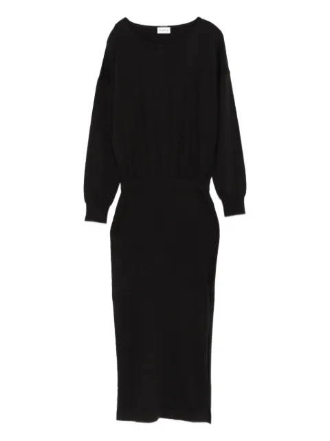 P.A.R.O.S.H. boat-neck midi dress Brown LIME25D550907