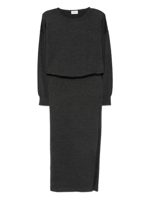 P.A.R.O.S.H. long-sleeve midi dress Grey D550907LIME25