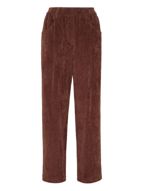 Brunello Cucinelli corduroy straight-leg trousers Brown MD574P8773C4413