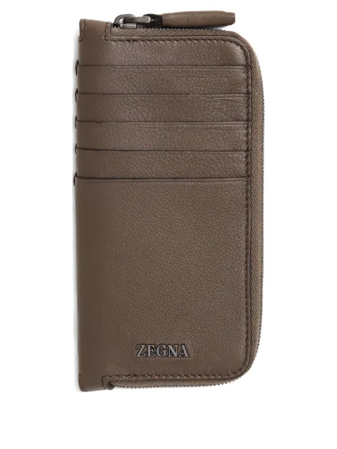 Zegna zip-around wallet Brown LHOTOE1958Z