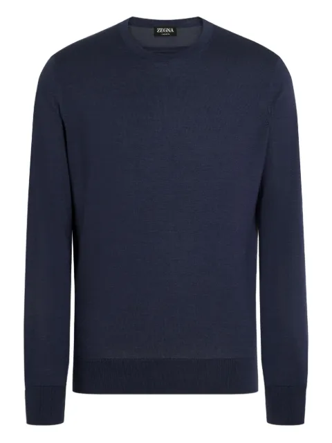 Zegna crew-neck sweater Blue UGJ00A2110