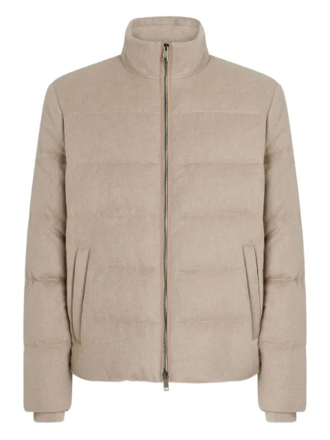 Zegna Oasi quilted cashmere jacket Neutrals UGT45A2G403W