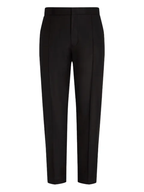 Zegna elasticated-waistband trousers Blue UGI20A2TT46