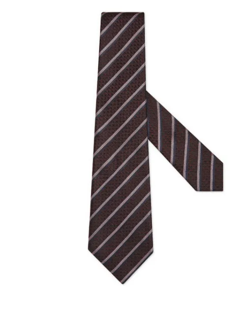 Zegna striped silk tie Red Z2C83TA21PC