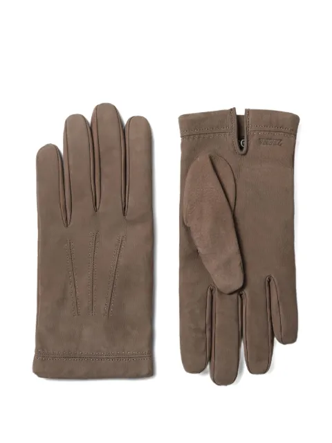 Zegna leather gloves Brown Z2G01GA2G2B