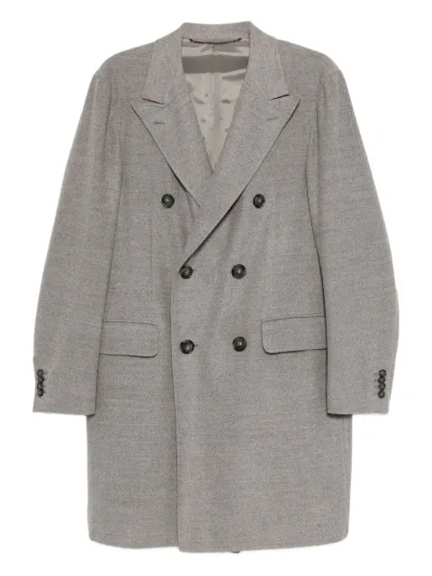 Canali double-breasted wool coat Grey FF0576920150879