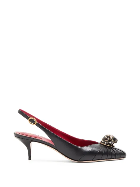 Valentino Garavani Panthea goatskin pumps 55mm Black WS0NG5LIR