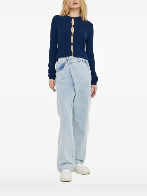 lovechild ribbed button cardigan Blue 2428762002