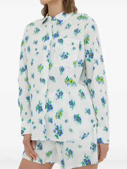 lovechild floral-print button-fastening shirt White 6363277
