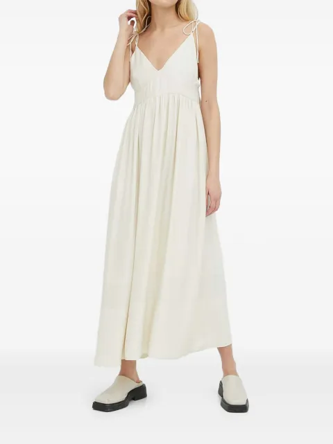 lovechild tie-straps midi day dress Neutrals 8243282