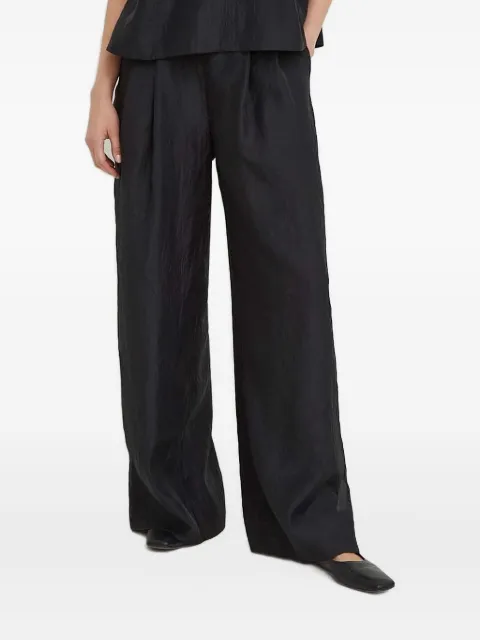 lovechild pleated wide-leg trousers Black 5494168