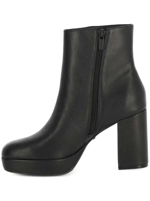 MEXX 97mm platform block-heel boots Black MXQL012601W