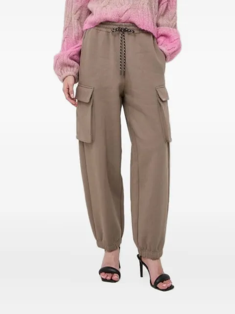 Miss Sixty embroidered-logo cargo-pocket joggers Brown 6T4PJ1330000