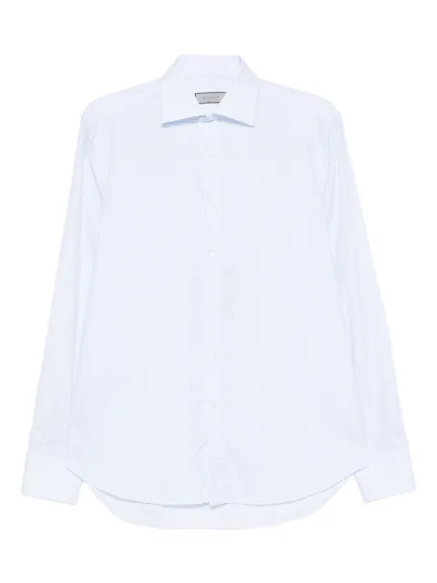 Canali gingham cotton shirt Blue CCL7018GD03457