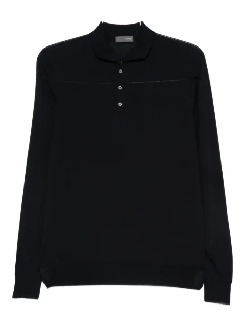 Drumohr long-sleeve polo shirt Blue D0D145L790