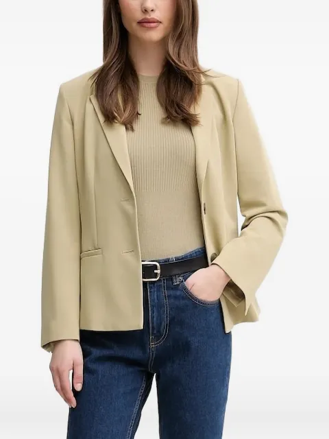 Sisley notched-lapel button blazer Green 2KVXLW01Q