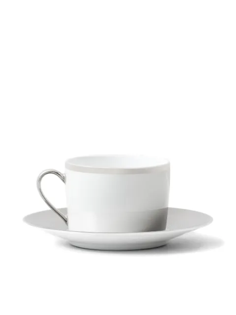 Ralph Lauren Home Hewitt porcelain tea cup & saucer White 680948742001