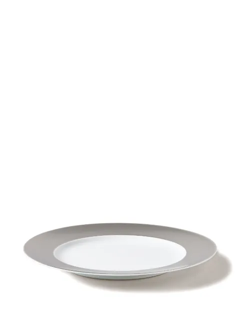 Ralph Lauren Home Hewitt textured-rim dinner plate (21.6cm) Grey 680948740001
