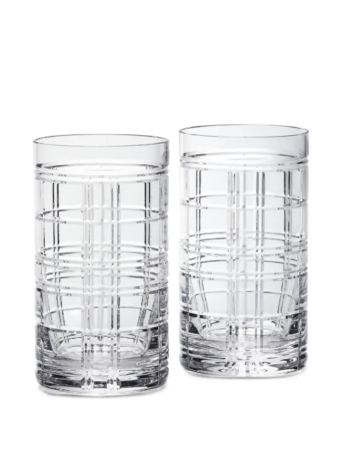 Ralph Lauren Home Hudson Plaid Barware Collection (set of two) White 680858697001
