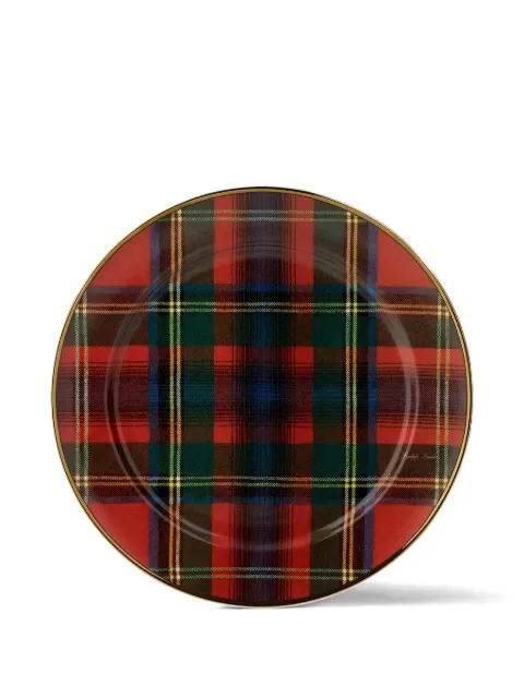 Ralph Lauren Home Alexander tartan-patterned charger plate (31.8cm) Red 680922314002
