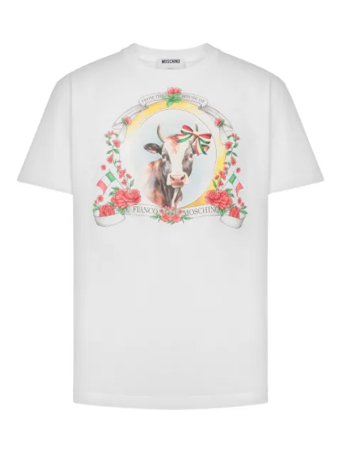 Moschino graphic-print T-shirt White A07075241