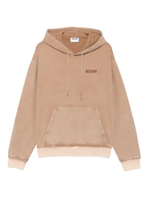 Moschino rhinestone-embellished hoodie Brown A17015228