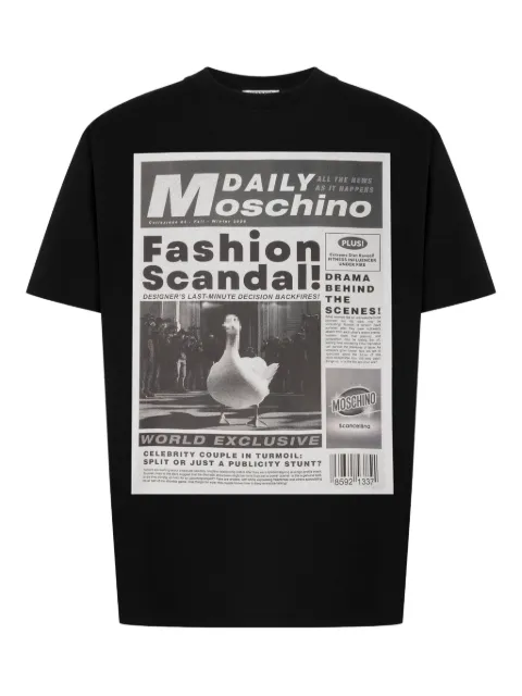 Moschino graphic-print t-shirt Black V07245241