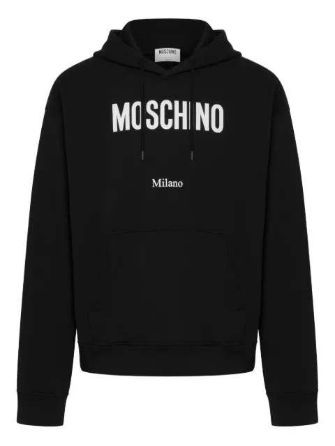 Moschino logo-print hoodie Black A17085228