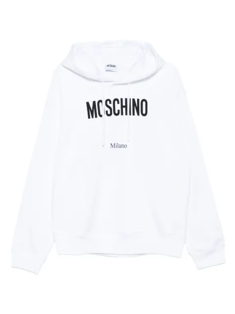 Moschino logo-print hoodie White A17085228