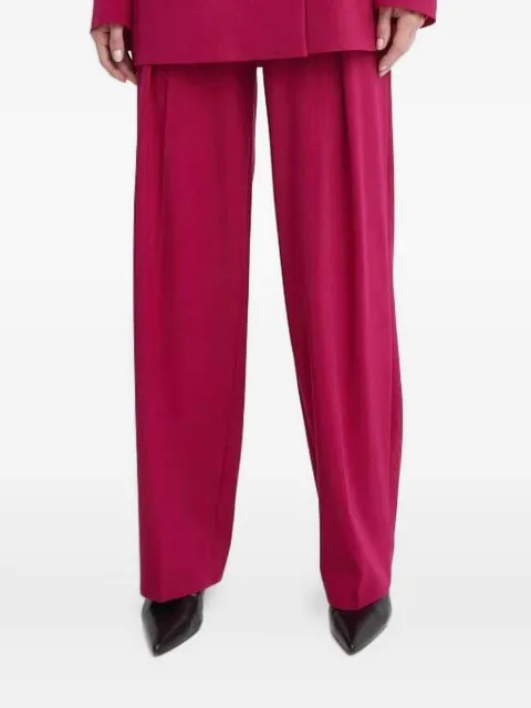 La Mania pleated-front trousers Pink MOVE