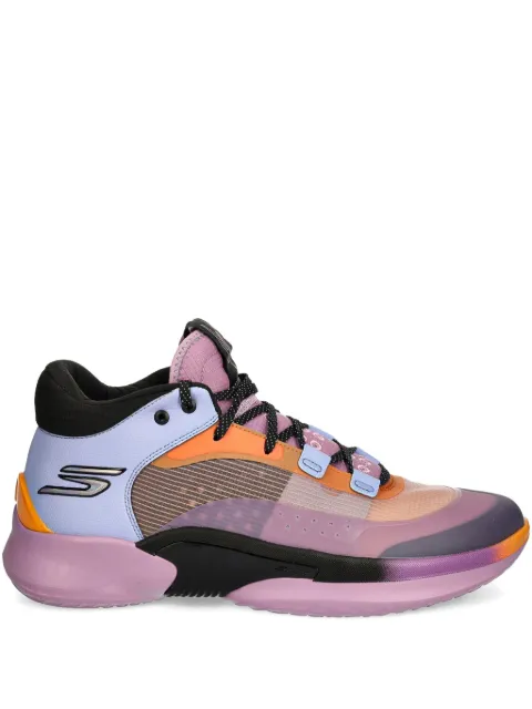 Skechers SKX Resagrip perforated-panel sneakers Pink 253005