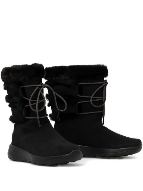 Skechers lace-up faux-fur trimmed boots Black 144020