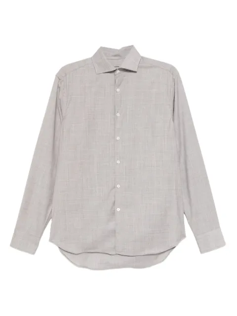 Canali oxford wool shirt Grey GL03658201CSL7065