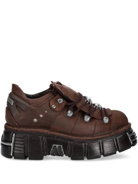 NEW ROCK lace-up platform shoes Brown M120NC56