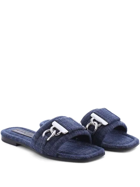 Kennel & Schmenger denim flat sandals Blue 3193510292