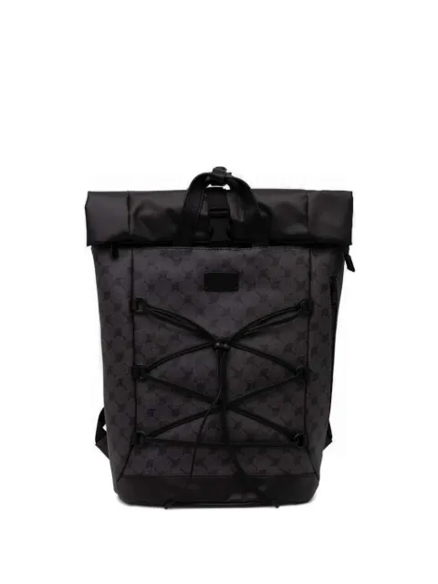 Joop! roll-top patterned backpack Black 4140007240