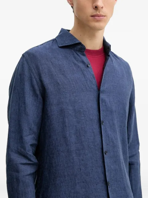 Joop! long-sleeve linen shirt Blue 30046075