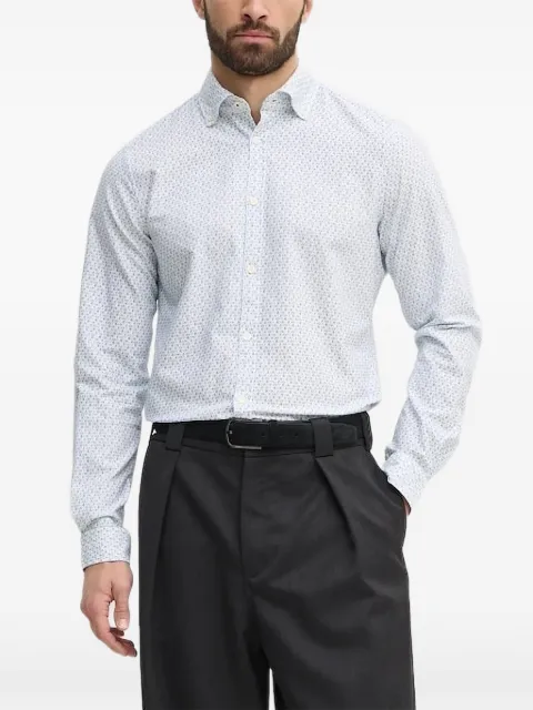 Joop! logo-print long-sleeve shirt Blue 30044861
