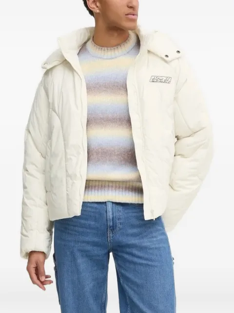 karl kani hooded quilted puffer jacket White 60760029