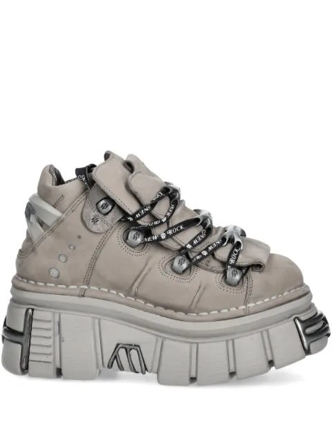 NEW ROCK lace-up platform sneakers Neutrals M106C185