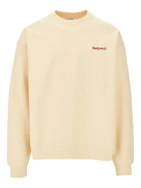 POLAR Dave logo-embroidered sweatshirt Neutrals POLDAVEC