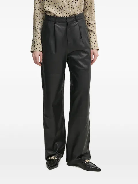 Joop! pleated leather trousers Black 80000714