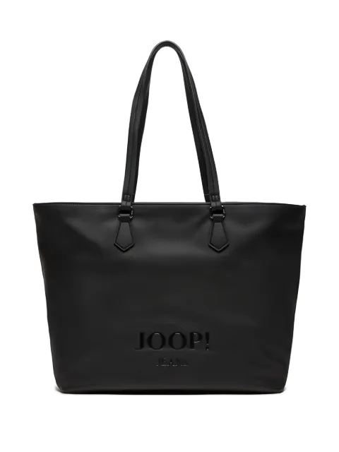 Joop! Lettera embossed-logo tote bag Black 4130000864